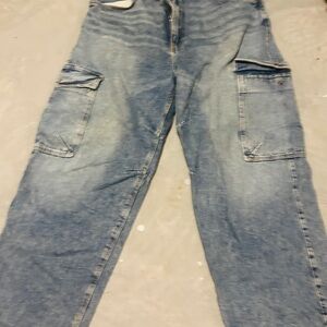 Bershka Denim Cargo Pants